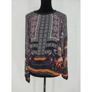 Clover Canyon Sheer Multicolored Top Medium Art‎ To Wear